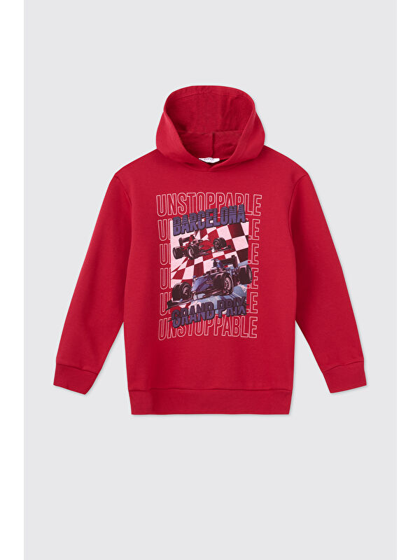 Panço Erkek Çocuk Kırmızı Sweatshirt