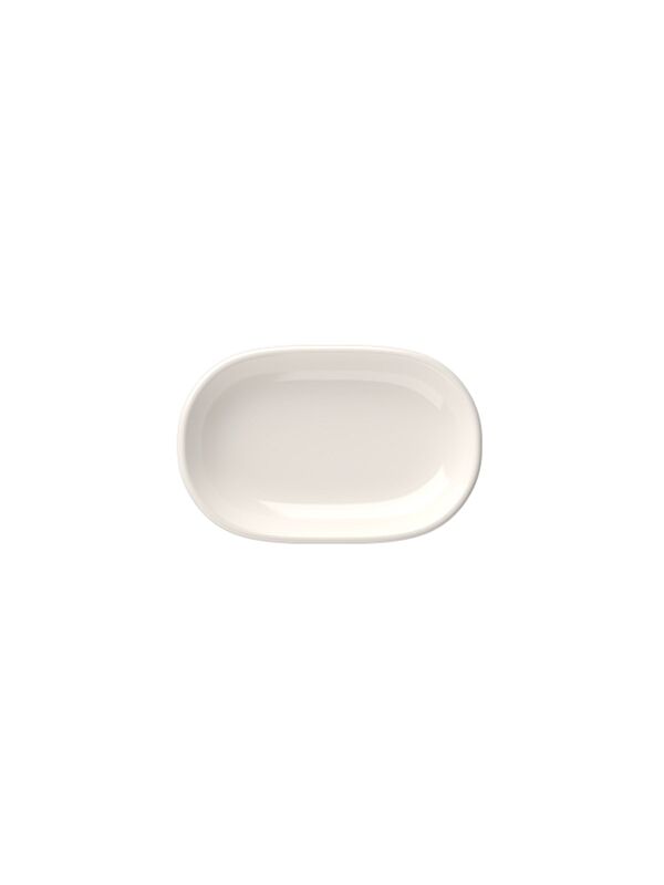 TABAK EVİ Porselen Magnus Oval Kayık Tabak 13,50x8,50x2,50cm Tekli