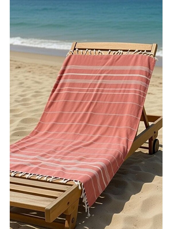 Mulberry Mika %100 Pamuk Peştemal Havlu 100x180 cm | Plaj Havlusu, Hamam Peştemali, Hızlı Kuruyan Hafif Banyo