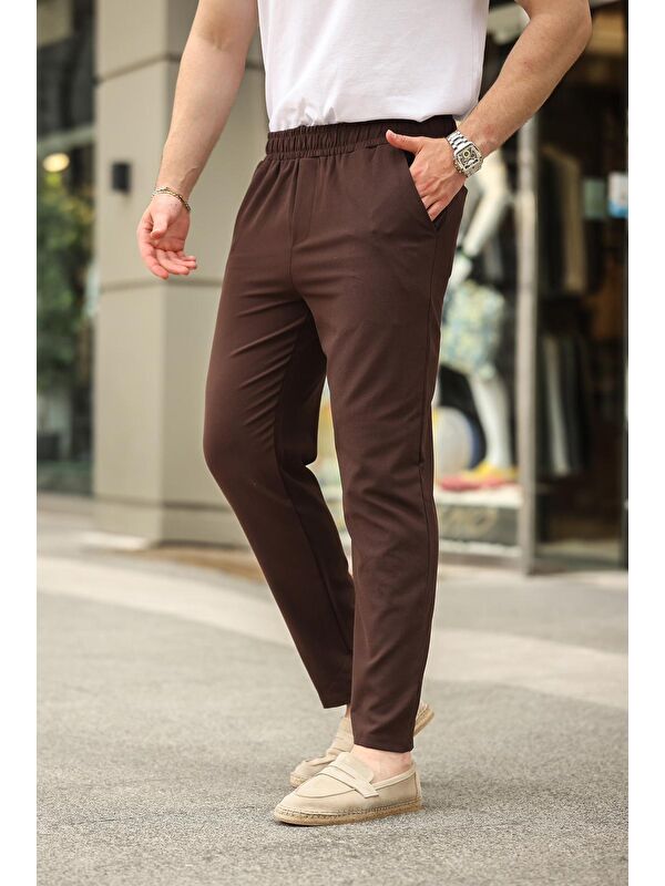 Madmext Acı Kahverengi Relaxed Erkek Pantolon 6510