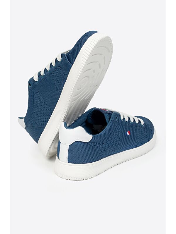 Yuvarlak Burunlu Bağcıklı Desenli Kadın Spor Ayakkabı - Görsel 4