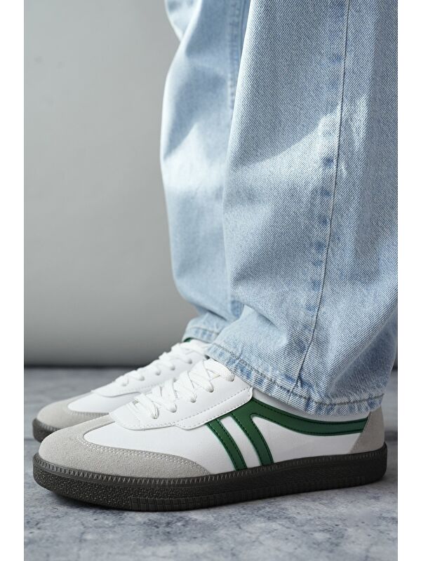 GARCİA Unisex Ortopedik Günlük Bağcıklı Yürüyüş Koşu Sneaker Spor Ayakkabı - Görsel 4