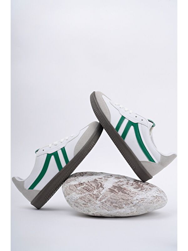 GARCİA Unisex Ortopedik Günlük Bağcıklı Yürüyüş Koşu Sneaker Spor Ayakkabı - Görsel 9