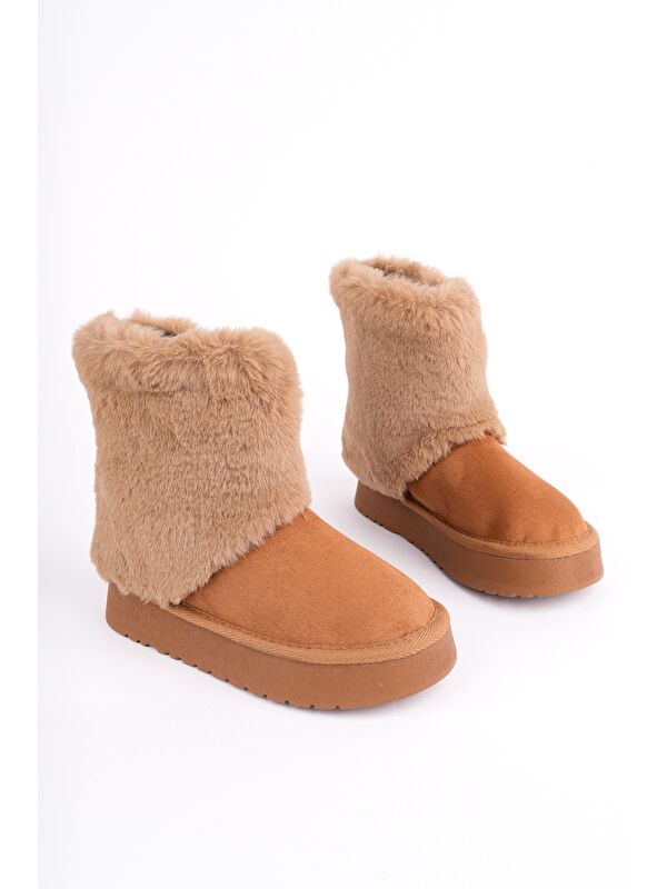 COZY Kürklü Kalın Taban Çocuk Kışlık Mini Bot - Görsel 4