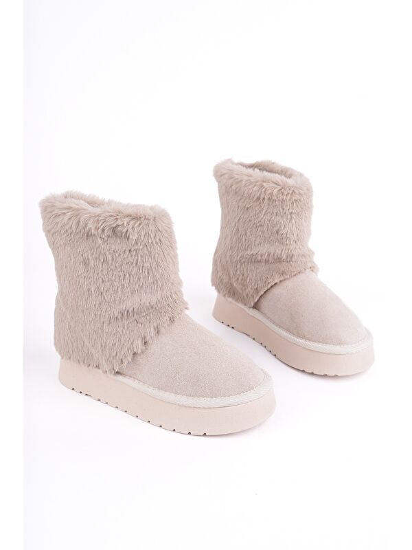 COZY Kürklü Kalın Taban Çocuk Kışlık Mini Bot - Görsel 4