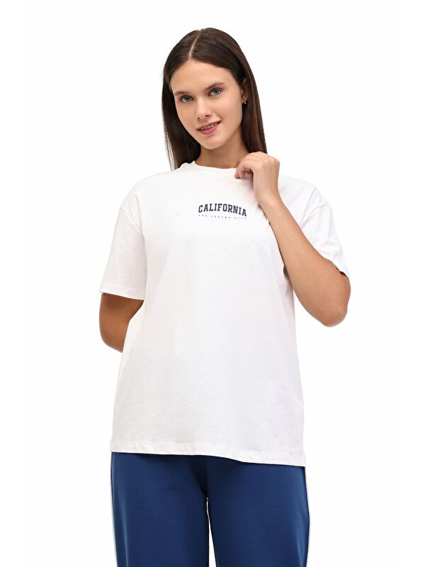 Kinetix WL 11BUD BTS-K16 5PR Ekru Kadın Kısa Kol T-Shirt