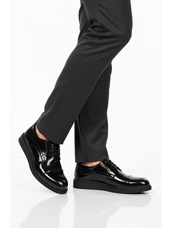 Ayakmod Siyah Ayakmod Hakiki Deri Erkek Casual Ayakkabı 917 M