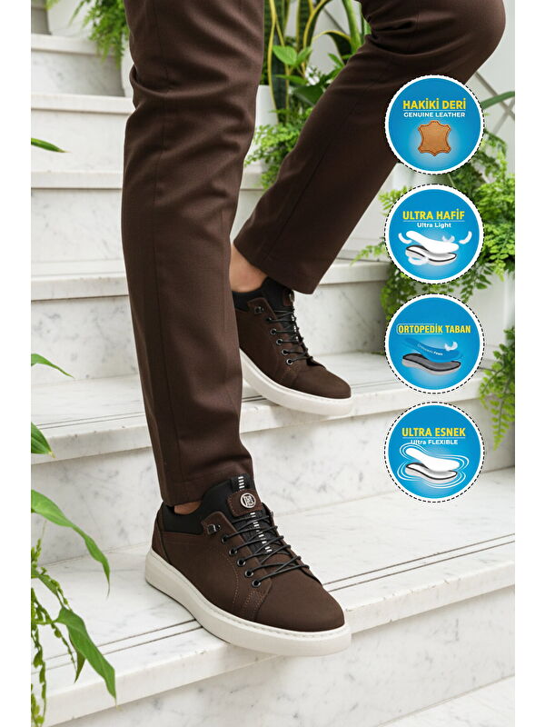 Ayakmod Siyah Ayakmod Nubuk Hakiki Deri Erkek Casual Ayakkabı 140 M