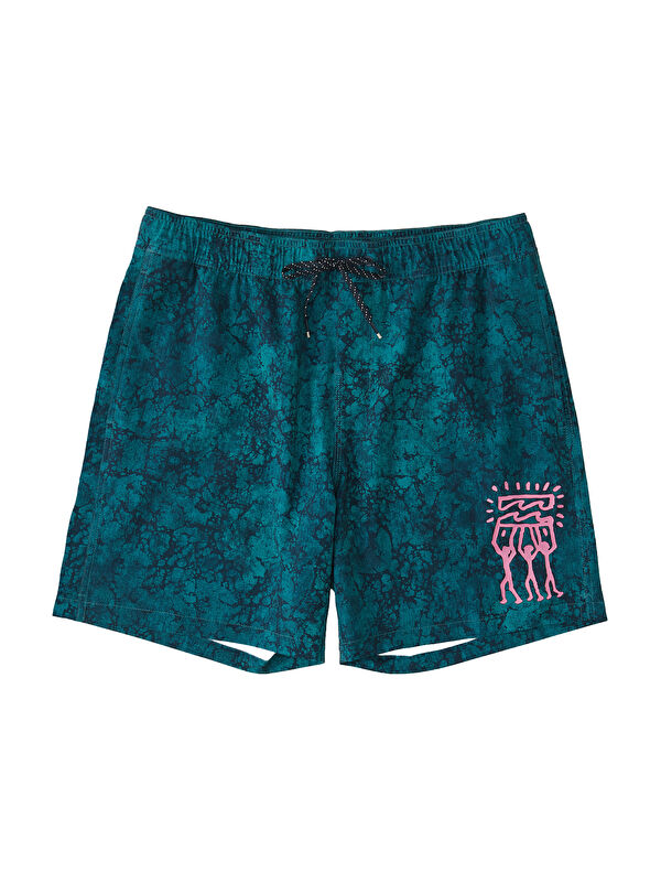 Billabong Riot Layback Erkek Mavi Volley Short
