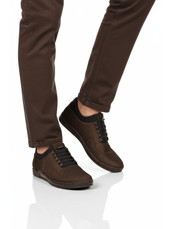 Ayakmod Siyah Ayakmod Nubuk Hakiki Deri Jel Taban Anatomik Erkek Casual Ayakkabı 418 M