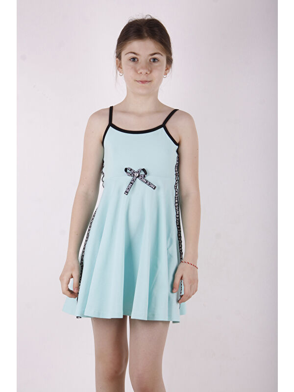 Toontoykids Kız Çocuk Nice Şeritli Elbise