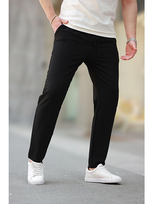 Madmext Siyah Regular Fit Erkek Pantolon E6572
