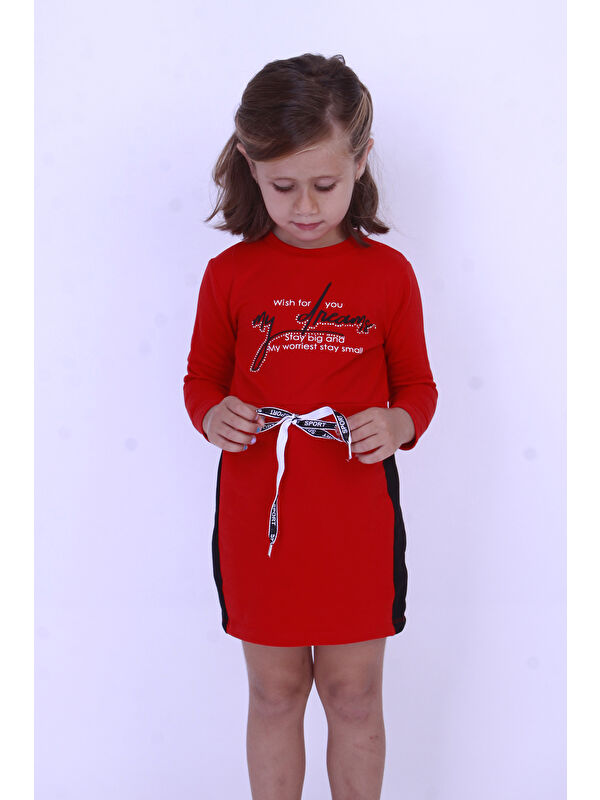 Toontoykids Kız Çocuk My Dreams Baskılı Elbise