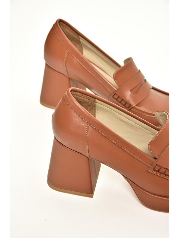 T5690137 Taba Kadın Topuklu Ayakkabı - Görsel 5