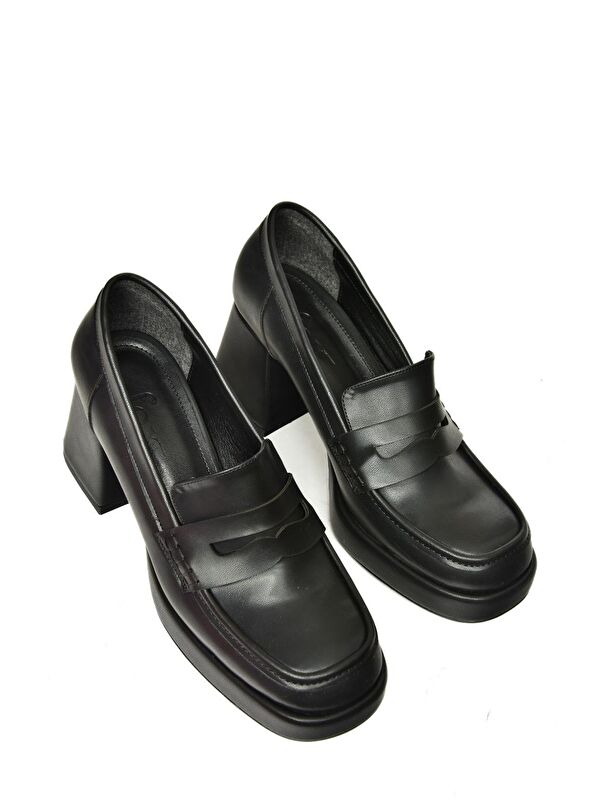 T5690137 Siyah Kadın Topuklu Ayakkabı - Görsel 4