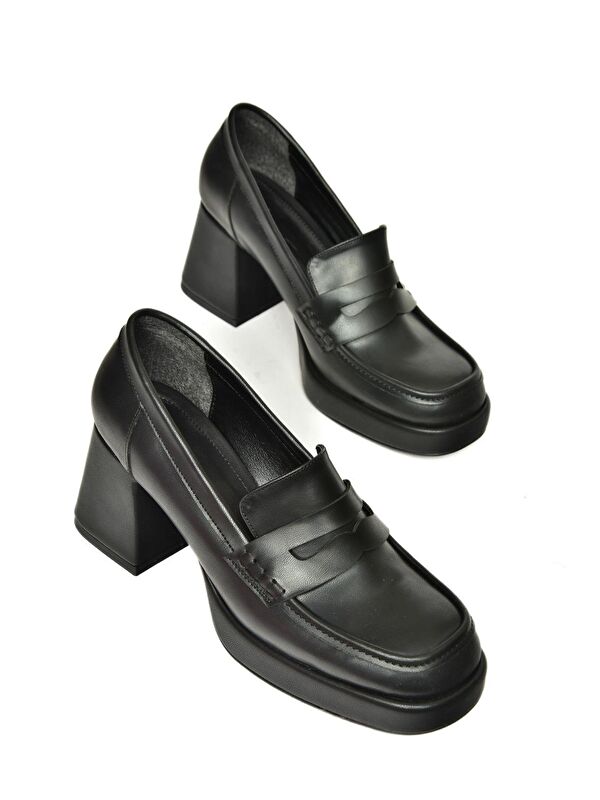 T5690137 Siyah Kadın Topuklu Ayakkabı - Görsel 5