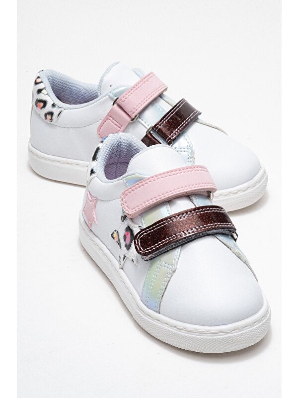 Kız Çocuk Beyaz Sneaker Ayakkabı - Görsel 2