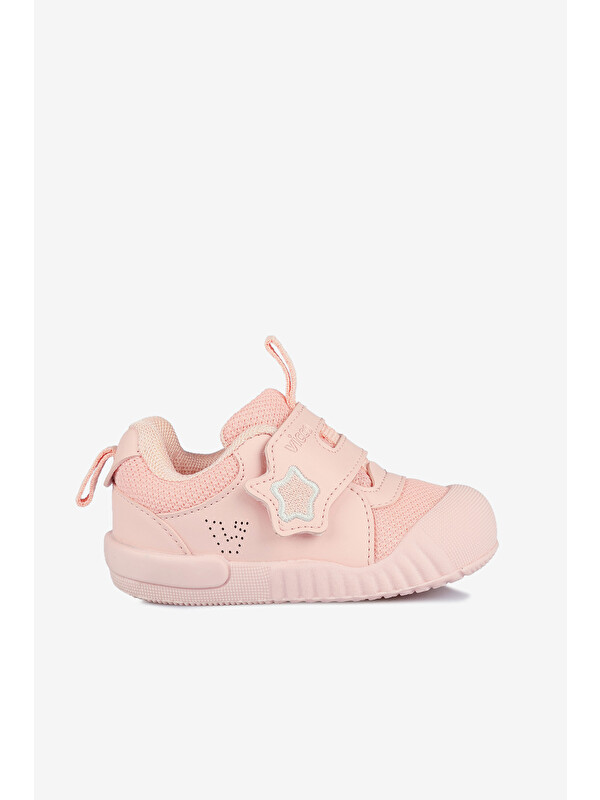Vicco Monny Baskılı Kız Bebek Pudra Sneaker