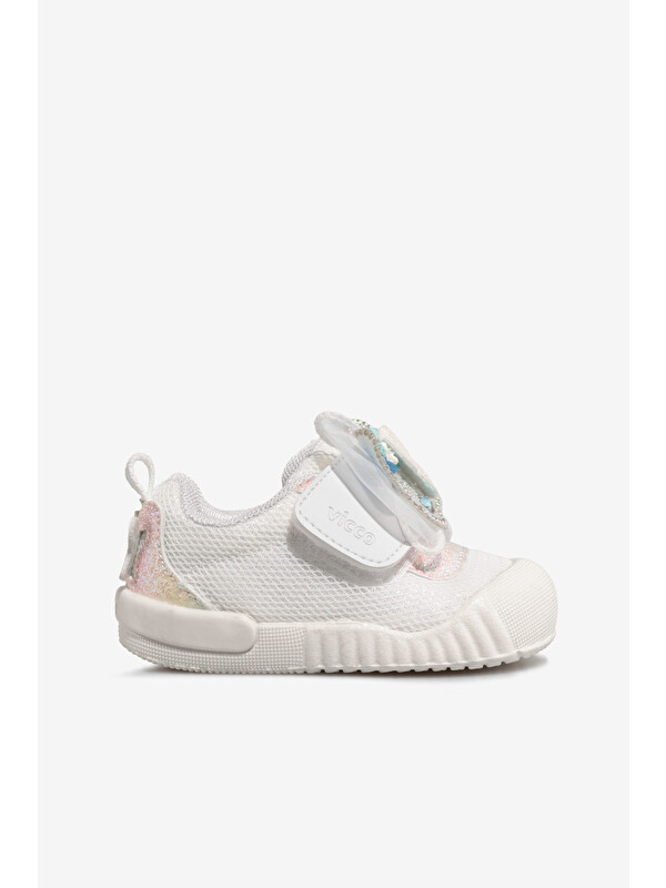 Vicco Sepira Tokalı Kız Bebek Beyaz Sneaker