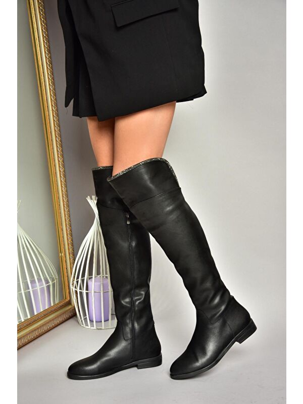 T8486435 Siyah Kadın Çizme - Görsel 3