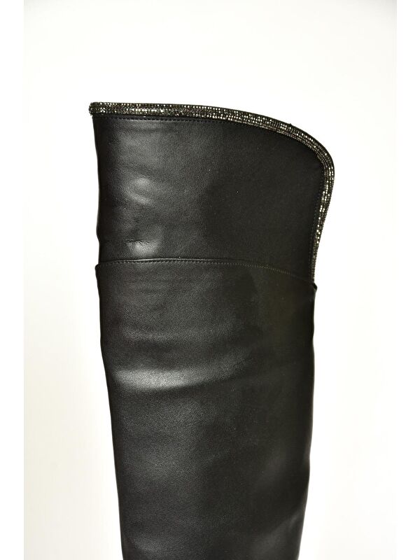 T8486435 Siyah Kadın Çizme - Görsel 5