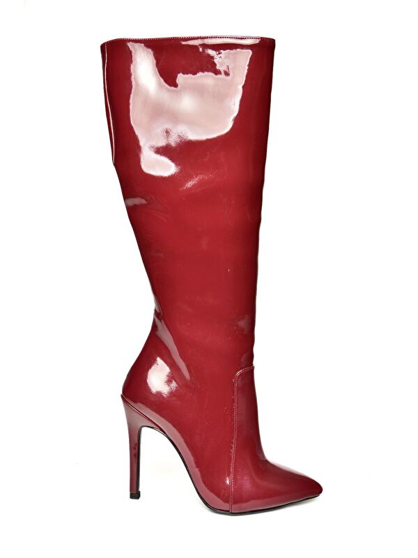 N3725301 Bordo Kadın Çizme - Görsel 3