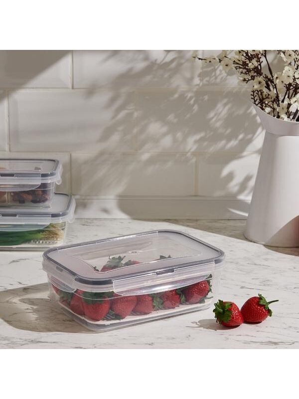 Plastart Fresh Box Dikdörtgen Bölmeli Saklama Kabı - 1,4 lt