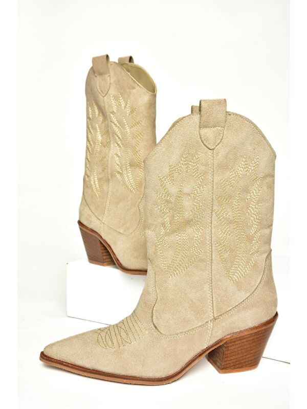 T2676550 Bej Kadın Bot - Görsel 7