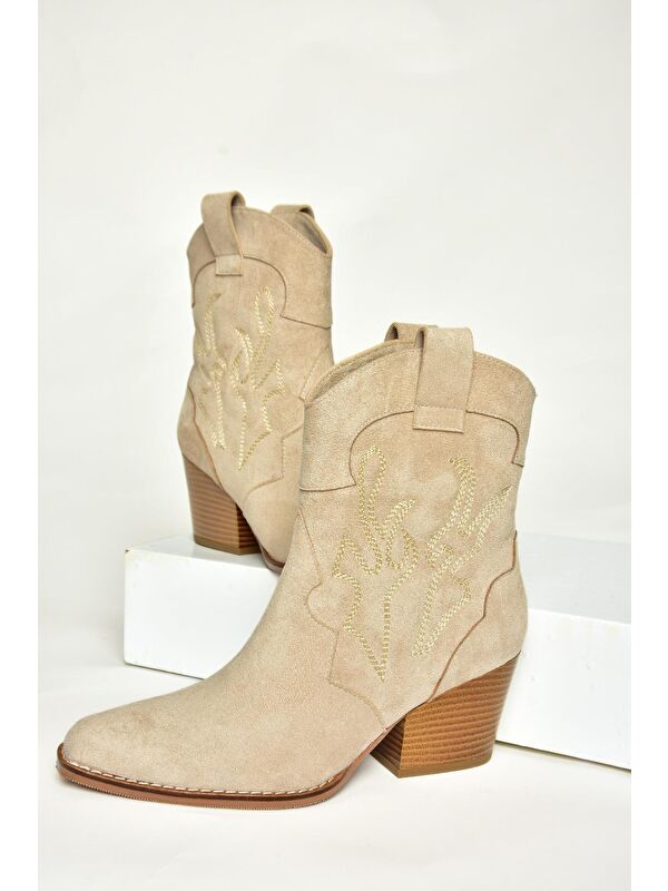 T2961120 Bej Kadın Bot - Görsel 6