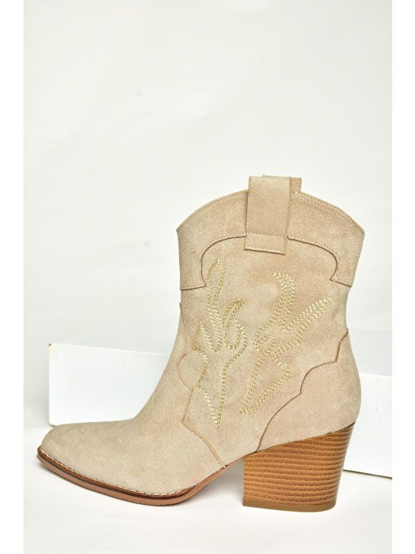 T2961120 Bej Kadın Bot - Görsel 8