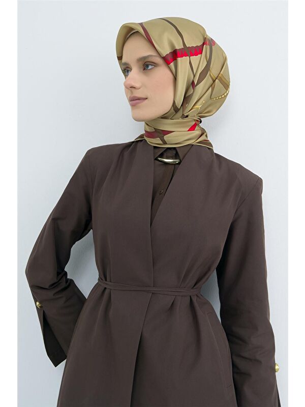 ARMİNE Saf İpek Twill Eşarp 9517D 52