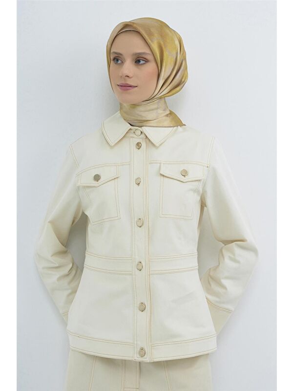 ARMİNE Saf İpek Twill Eşarp 9501D 34