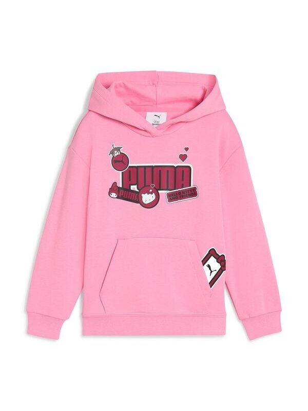 Puma Hello Kitty&Friends Graphic Çocuk Pembe Kapüşonlu Sweatshirt