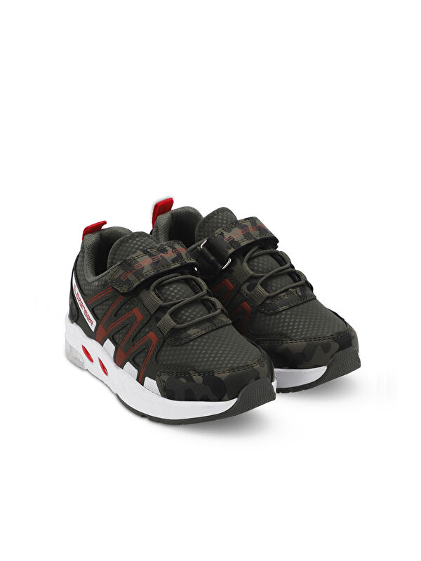 ELIPS Unisex Çocuk Sneaker Ayakkabı Haki Kamuflaj - Görsel 3