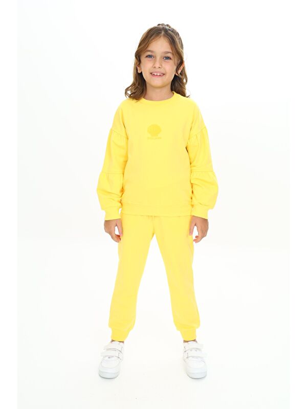 Toontoykids Kız Çocuk Deniz Kabuğu Nakışlı Eşofman Takım