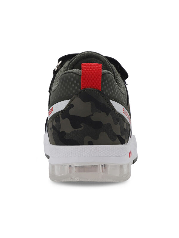 ELIPS Unisex Çocuk Sneaker Ayakkabı Haki Kamuflaj - Görsel 7