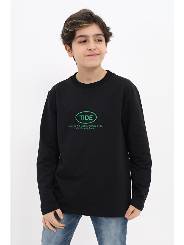 Toontoykids Erkek Çocuk Baskılı Sweatshirt