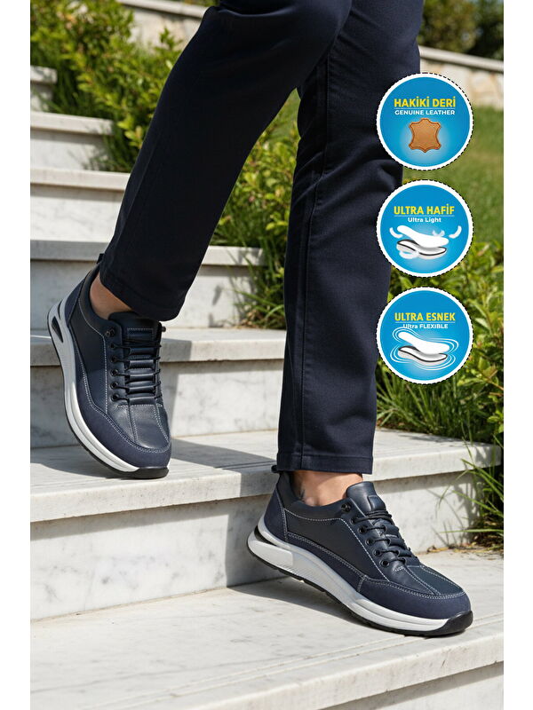 Ayakmod Kahverengi Ayakmod Premium Hakiki Deri Erkek Casual Ayakkabı 3003 M