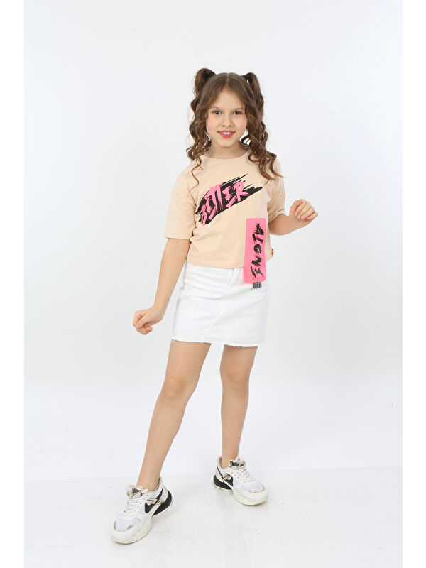 Toontoykids Kız Çocuk Better Baskılı Tişört