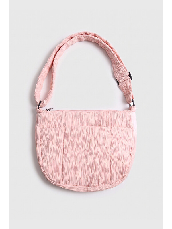 It's Basic Kadın Pembe Özel Kumaş Askılı Çanta