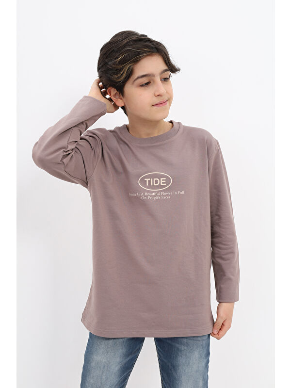 Toontoykids Erkek Çocuk Baskılı Sweatshirt