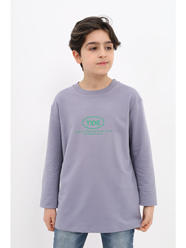 Toontoykids Erkek Çocuk Baskılı Sweatshirt