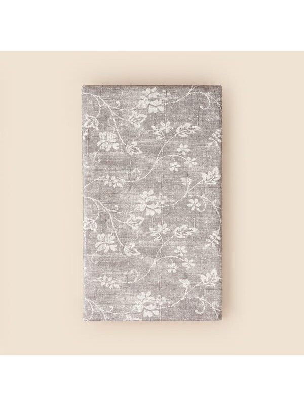 Evidea Soft Blom Pvc Masa Örtüsü - Gri - 140x200 cm