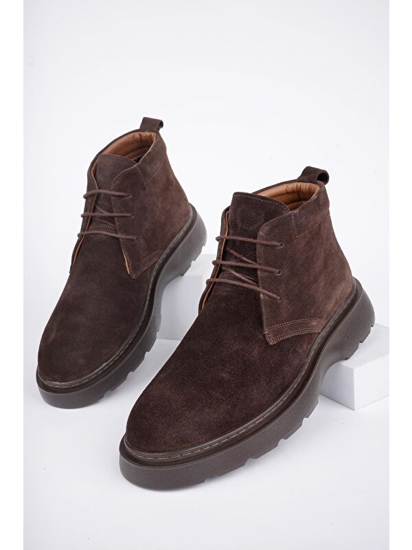 HENRY Bağcıklı Hakiki Deri Rahat Taban Erkek Chelsea Bot - Görsel 3