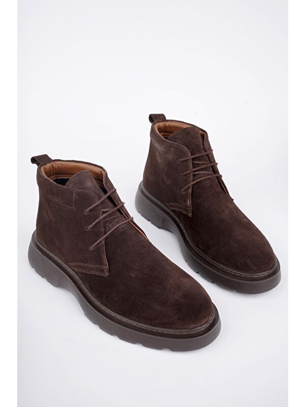 HENRY Bağcıklı Hakiki Deri Rahat Taban Erkek Chelsea Bot - Görsel 4