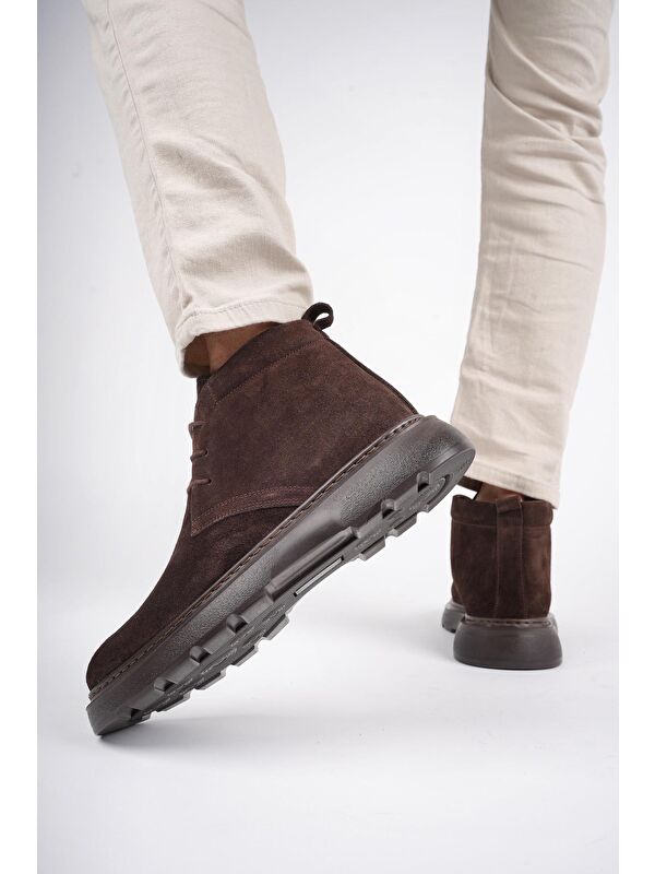 HENRY Bağcıklı Hakiki Deri Rahat Taban Erkek Chelsea Bot - Görsel 8