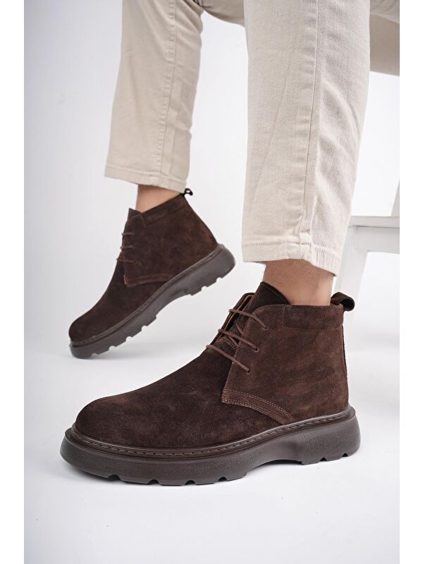 HENRY Bağcıklı Hakiki Deri Rahat Taban Erkek Chelsea Bot - Görsel 9