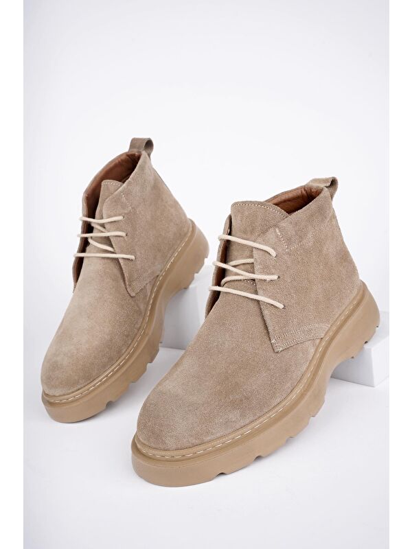 HENRY Bağcıklı Hakiki Deri Rahat Taban Erkek Chelsea Bot - Görsel 4