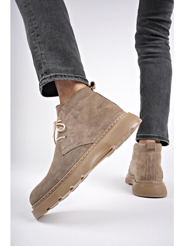 HENRY Bağcıklı Hakiki Deri Rahat Taban Erkek Chelsea Bot - Görsel 7