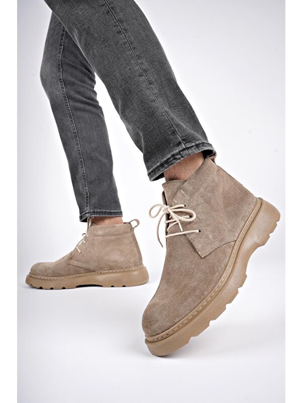 HENRY Bağcıklı Hakiki Deri Rahat Taban Erkek Chelsea Bot - Görsel 9